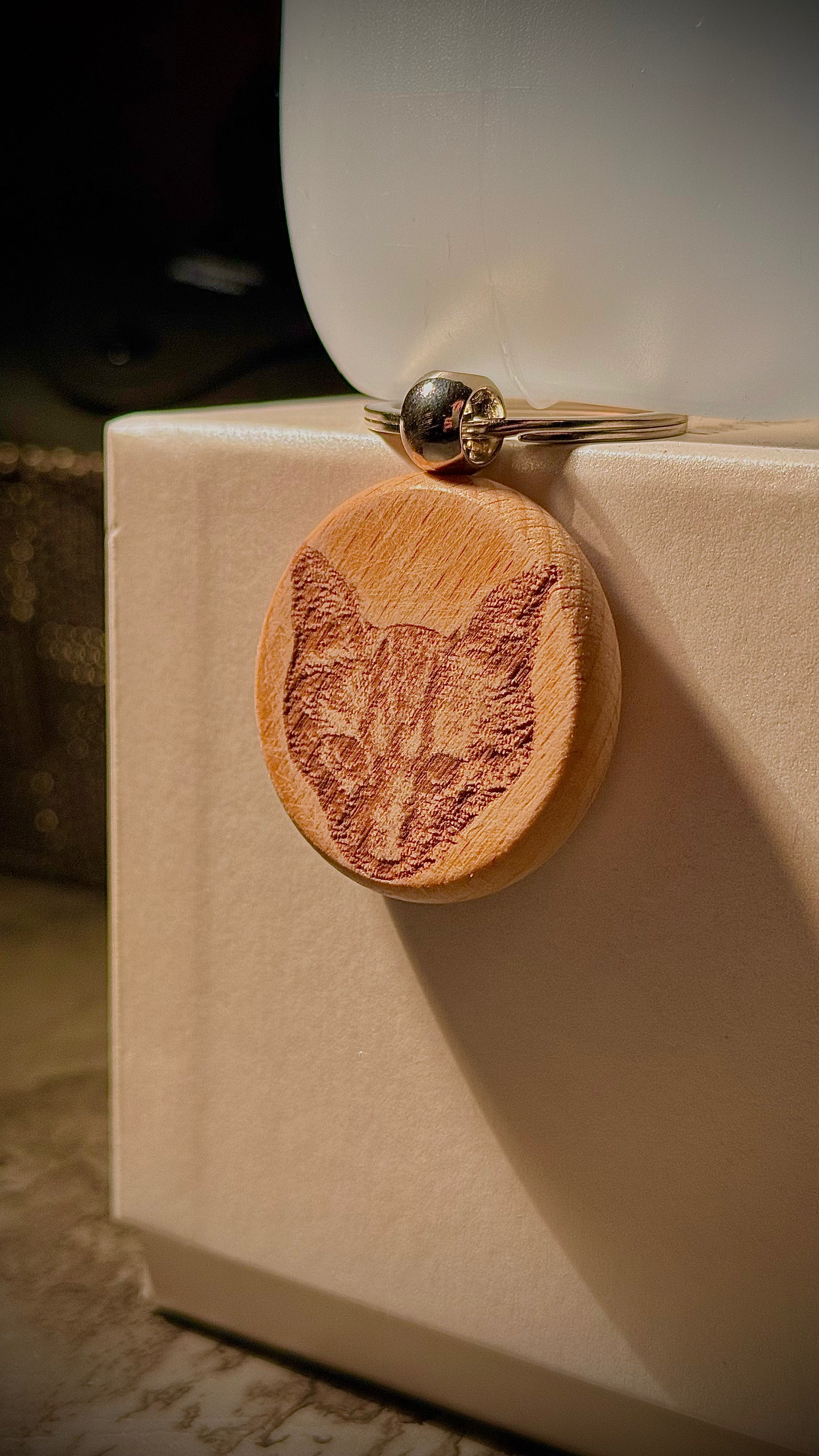 Portachiave | Pendente per collare in Legno Personalizzato