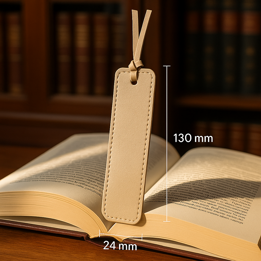 Segnalibro in Ecopelle Personalizzato– Eleganza Incisa tra le Pagine