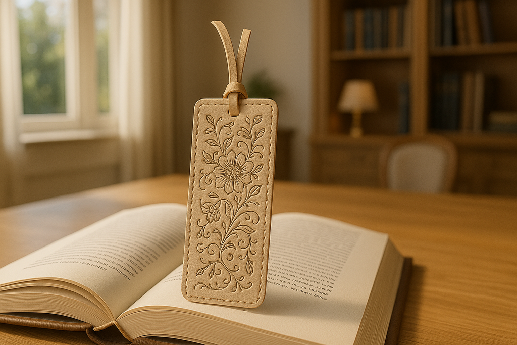Segnalibro in Ecopelle Personalizzato– Eleganza Incisa tra le Pagine