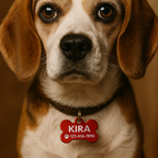 Targhetta Personalizzata in Alluminio per Cani – con Nome e Numero Incisi